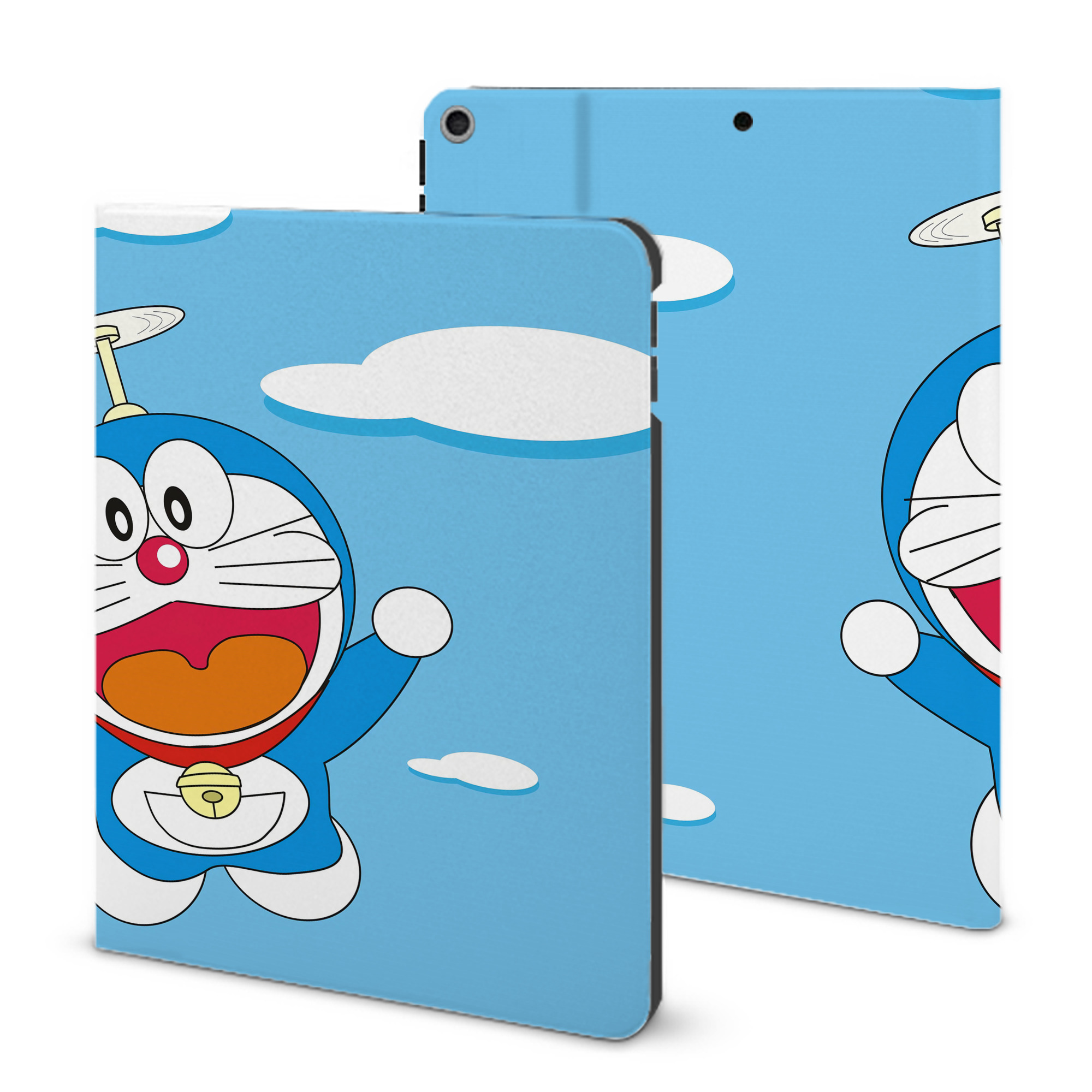 （画像用） ドラえもん Doraemon IPad ケース ブック型 PUレザー TPU 耐衝撃 軽量 薄型 ペン収納なし 全面保護 IPad 各モデル対応